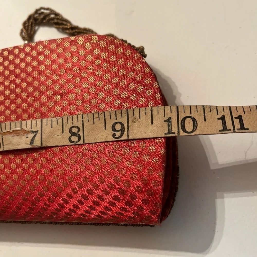 Vintage LHIL Japanese Chinese Style Beaded Purse Clutch